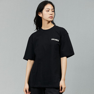 Dickies DK012926 背后印花宽松圆领短袖T恤 黑色 L