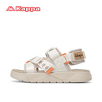 卡帕（Kappa）丛林狮子运动凉鞋夏季高级感外穿防滑休闲沙滩鞋 米黄色 40 