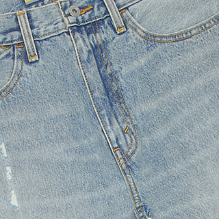 Levi's李维斯银标系列24春季男士牛仔裤破洞直筒 雾蓝色 34 34