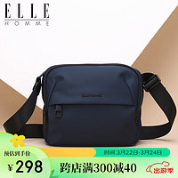 ELLE HOMME男士单肩包 潮流轻便帆布斜挎包 防泼水休闲手机包男包0833