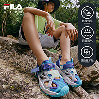 FILA 斐乐 儿童童鞋魔术贴2024夏新款中大童男女童萤火虫凉鞋涉水鞋