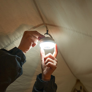 牧高笛 MOBIGARDEN）零峰营地灯 户外露营照明工具多功能便携迷你营地灯 帆木色（电池版）