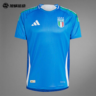 阿迪达斯 （adidas）2024欧洲杯意大利主场球员版球衣足球服运动短袖成人男IN0658 10#巴乔印号球衣 3XL