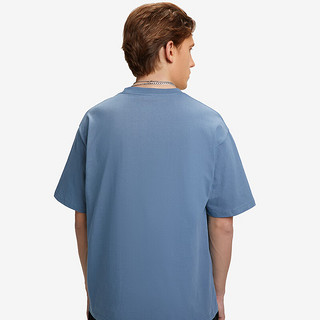 HOTSUIT后秀短袖T恤男运动跑步休闲圆领上衣轻薄透气舒适功能T 雾霾蓝 XL