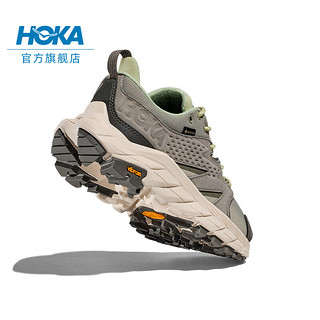 HOKA ONE ONE男女鞋春夏ANACAPA LOW GTX低帮户外徒步鞋耐磨减震支撑防水版 麦青色/新芽绿 44.5