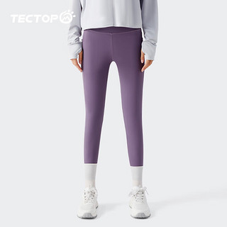 探拓（TECTOP）探拓（TECTOP）裤瑜伽裤女春夏季修身显瘦跑步瑜伽服 晚霞紫 2XL
