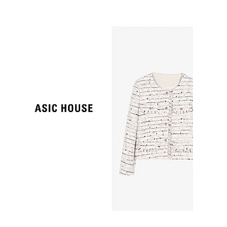 Basic House/X百家好富家千金高级感休闲百搭小香外套B0624H5A322 燕麦米 S80-110斤