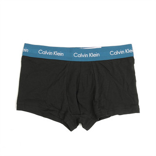 Calvin Klein/CK 卡尔文克雷恩 3件装男士平角裤四角内裤 U2664G 黑色 1 M