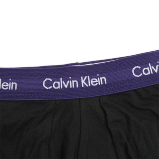 Calvin Klein/CK 卡尔文克雷恩 3件装男士平角裤四角内裤 U2664G 黑色 1 M