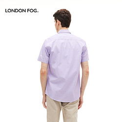 LONDON FOG 伦敦雾 LS11WH108 男士纯棉薄款宽松短袖衬衫