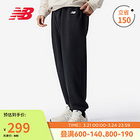 new balance 24年运动裤男款休闲运动束脚针织长裤AMP41519 BK M