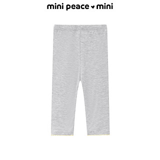 MiniPeace太平鸟童装夏新幼童打底裤F4GDE2278 灰色 100/50cm