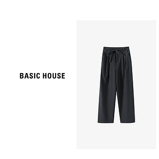 Basic House/百家好直筒时尚休闲百搭直筒长裤-B0623H569 咖 L120-130斤