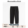 ABERCROMBIE & FITCH男装 24春夏美式风时尚松紧腰宽松运动休闲裤 358956-1 黑色 L (180/86A)