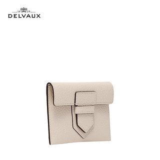 Delvaux 24钱包卡包卡夹零钱包手拿包 包包女包男女通用  芝麻灰