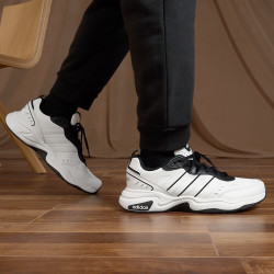 adidas阿迪达斯strutter实用休闲复古舒适老爹鞋白色黑色