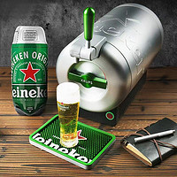 Heineken 喜力 啤酒生啤2L胶囊进口原味全麦酿造生啤麦芽