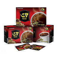 G7 COFFEE 越南进口中原G7黑咖啡粉无蔗糖0脂纯黑提神醒脑考研学生防困健身 35包