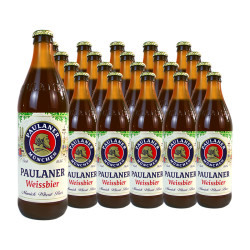 paulaner保拉纳进口啤酒德国柏龙白啤保拉纳柏龙普拉娜白啤500ml20瓶