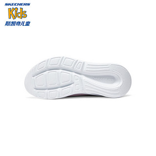 Skechers斯凯奇儿童鞋2024舒适一脚蹬休闲鞋女童透气运动鞋319056L 粉红色/PNK色 37码