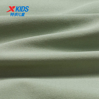 特步（XTEP）儿童运动休闲短裤夏季速干运动裤子袭击运动裤 地衣绿 165cm