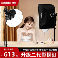 Godox 神牛 SL60W直播间补光灯LED摄影灯拍摄主播灯常亮太阳灯主播打光灯