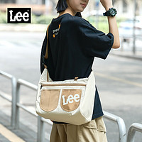 Lee斜挎包男潮牌单肩包大容量女生邮差包时尚休闲托特包