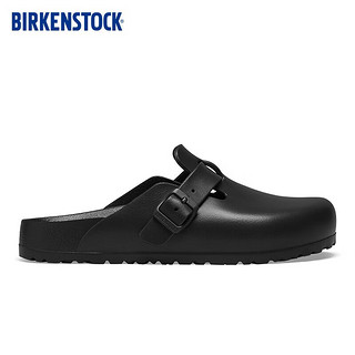 BIRKENSTOCK勃肯软木拖鞋时尚轻便男女同款包头拖鞋EVA-BOSTON系列 黑色窄版127103 45