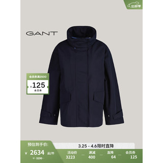 GANT甘特2024春季女士时尚简约夹克外套4700323 433夜蓝色 L