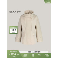 GANT 甘特 2024春季女士时尚简约夹克外套4700323 233燕麦色 XS