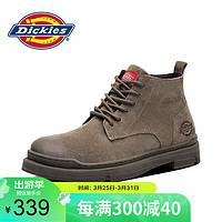 Dickies 帝客 马丁靴男秋冬季英伦靴子男女复古作战靴潮工装靴男 驼色 44