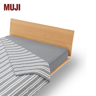 MUJI 棉二重纱薄被 被子春季被 被芯 双层纱织 床上用品 灰色 单人用150*200cm