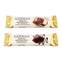 GODIVA 歌帝梵 经典大师系列焦糖味牛奶巧克力黑巧条零食
