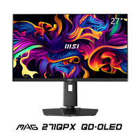 MSI 微星 26.5英寸 2K 量子点 OLED 360Hz 0.03ms(GTG) HDR400 游戏电竞显示器屏 MAG 271QPX QD-OLED