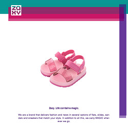 ZAXY 梅丽莉莎 2024春夏新款儿童凉鞋梅丽莎副牌舒适软底宝宝女童鞋一字凉鞋