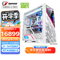 COLORFUL 七彩虹 iGame M600II代-LL600全家桶水冷RTX4080S 16GB+1TB官标 全新酷睿I7-14700KF