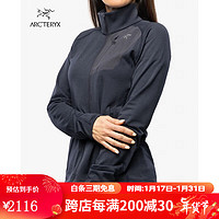 ARC'TERYX 始祖鸟 Delta Jacket女户外轻薄拉链保暖抓绒衣X6267 Black Sapphire_蓝 M