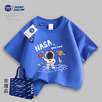 NASA SOLAR 卡通印花儿童短袖休闲时尚T恤