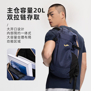 JOMA双肩包男女士背包时尚休闲大容量运动旅行包高中大初中书包 黑色 均码（26*17*47cm）