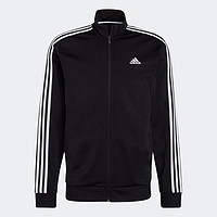 限尺码：adidas 阿迪达斯 Essentials 3-Stripes 男士条纹运动夹克