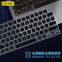 ESCASE Apple MacBook Air 13.6英寸键盘膜苹果2022款笔记本电脑功能快捷键 硅胶透光保护膜防水防尘A2681