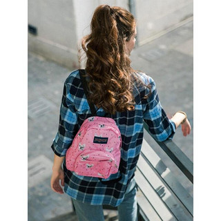 JANSPORT 杰斯伯 书包休闲百搭包包多口袋简约女双肩背包双肩包女包