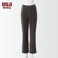 MUJI 無印良品 无印良品MUJI 女式 棉混 丝绒 直筒裤 休闲裤 裤子 长裤 DGA10C3A 烟熏棕色 XS(145-150/80-85)