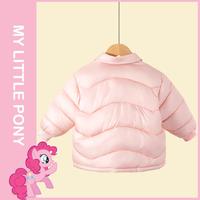 春秋季小马宝莉女童轻薄棉衣儿童翻领棉服防风棉服外套