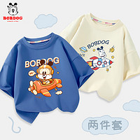 BoBDoG 巴布豆 卡乐儿童t恤男童短袖夏季新款2件34.9元