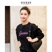 GUESS 盖尔斯 女士软糯舒适oversize搭配大圆领卫衣