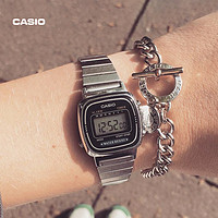 CASIO 卡西欧 小方块手表女士款轻奢小众学生正品LA670WA官方旗舰店