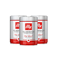 illy 意利 意大利进口意利illy浓缩咖啡粉（中度烘焙）250*3罐