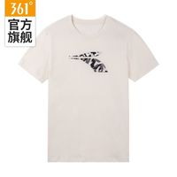 361° 运动t恤男2024春季圆领宽松男士速干短袖