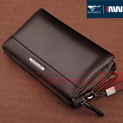 septwolves七匹狼男士包包大手包男真皮包软大容量手抓包牛皮手拿包男